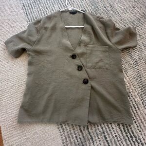 Olive green blouse